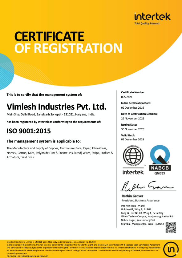 ISO Certificate